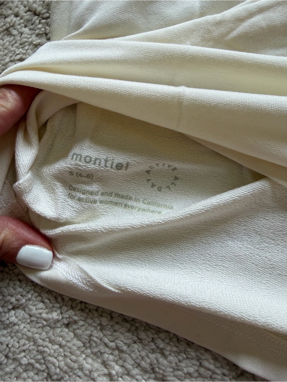 Montiel, bundle of 2 - Women's Long Sleeve Scoop Neck Tee - Black and White. - Picture 2 of 3